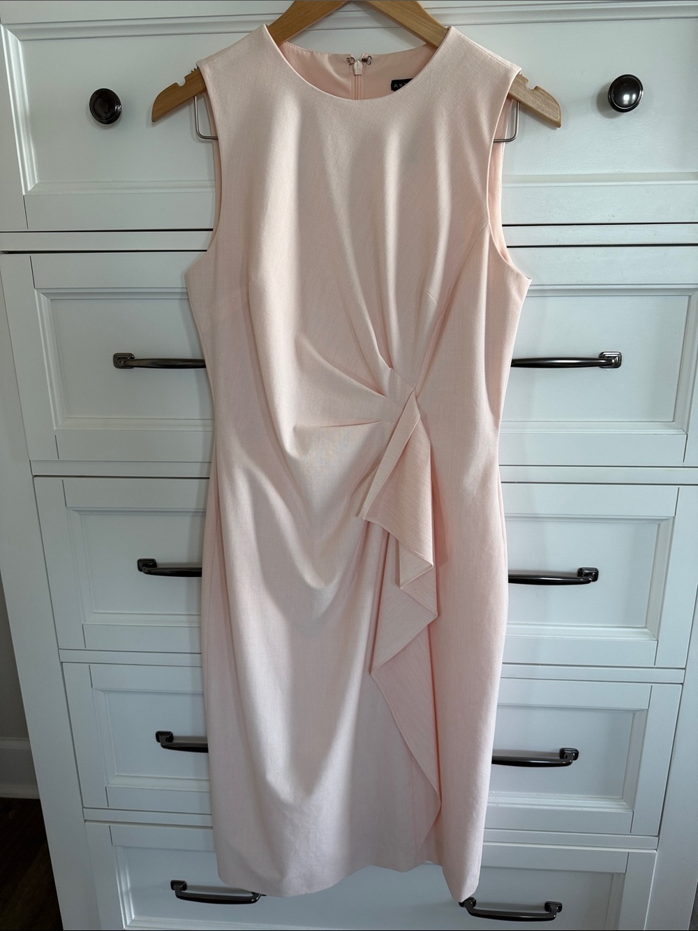 ANTONIO MELANI Blush Pink Sleeveless Midi Dress